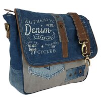 Sunsa Canvas Damen Messengertasche, Upcycling Jeans Umhängetasche