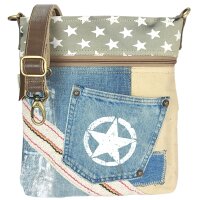 Sunsa Umhängetasche aus Canvas & Upcycling...