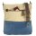 Sunsa Umhängetasche aus Canvas & Upcycling Jeans. Crossbody Bag