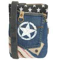 Sunsa Damen Handy Tasche, kleine vegane...