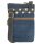 Sunsa Damen Handy Tasche, kleine vegane Umhängetasche aus Upcycling Jeans & Canvas. Vegan Cross Over bag in Vintage Stil