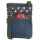 Sunsa Damen Handy Tasche, kleine vegane Umhängetasche aus Upcycling Jeans & Canvas. Vegan Cross Over bag in Vintage Stil