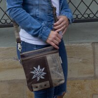 Domelo Trachtentasche Canvas Umhängetasche Damen Schultertasche Crossbody Tasche