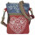 Domelo kleine Umhängetasche. Trachtentasche aus Upcycling Jeans & Canvas mit Herz-Motiv