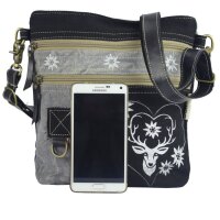 Sunsa Canvas Bag small shoulder bag grey stone washed crossbody black handbag woman