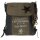 Sunsa Vintage Tasche Schultertasche Messenger Umhängetasche aus Canvas mit Leder