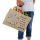 Domelo große Jute Einkaufskorb, 100 % Vegane Einkaufstasche/ Handtasche
