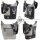 Domelo Canvas Hobo Trachtentasche mit Hirsch-Motiv. grau/schwarz