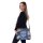 Sunsa Umhängetasche aus Upcycling Jeans und schwarzen Canvas. Tasche