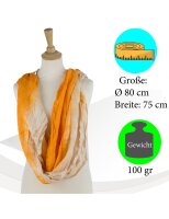 Sunsa Winter Schlauchschal,Loopschal Farbverlauf design. Halstuch/ Schal aus Viskose orange