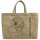 Domelo große Jute Einkaufskorb, 100% Vegane Einkaufstasche/ Handtasche