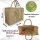 Domelo große Jute Einkaufskorb, 100% Vegane Einkaufstasche/ Handtasche