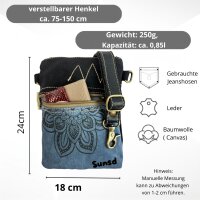 Sunsa woman canvas bag blue shoulder bag small crossbody colorful