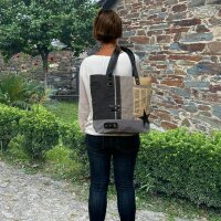 Sunsa Canvas Handtasche Vintage Schultertasche große Damentasche