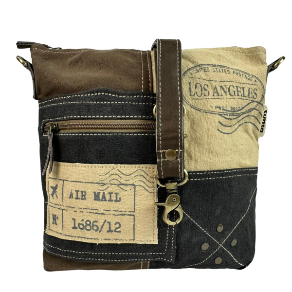 Sunsa Canvas Umhängetasche Vintage Schultertasche Damen Crossbody Tasche