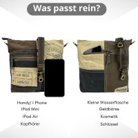 Sunsa Canvas Umhängetasche Vintage Schultertasche Damen Crossbody Tasche