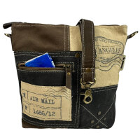 Sunsa Canvas Umhängetasche Vintage Schultertasche Damen Crossbody Tasche