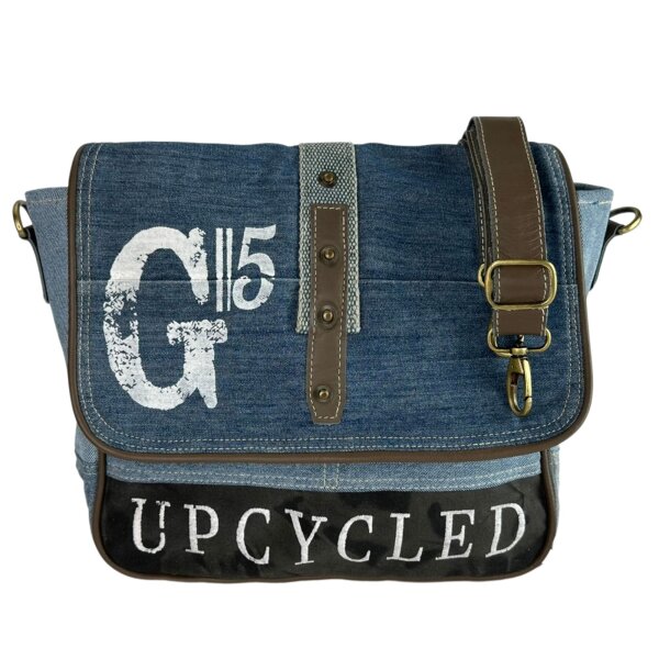 Sunsa Jeans Messengertasche, Jeansstoff-Umhängetasche