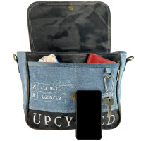 Sunsa Jeans Messengertasche, Jeansstoff-Umhängetasche
