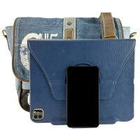 Sunsa Jeans Messengertasche, Jeansstoff-Umhängetasche