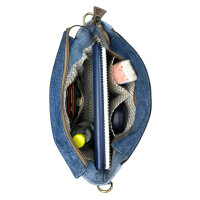 Sunsa Jeans Messengertasche, Recycelte Jeans Umhängetasche