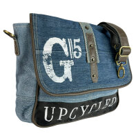 Sunsa Jeans Messengertasche, Upcycling Jeans Umhängetasche