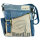 Sunsa Umhängetasche. Crossover Tasche aus Jeansstoff, Canvas & Leder. Große Schultertasche mit Berlin Design