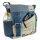 Sunsa Umhängetasche. Crossover Tasche aus recycelte Jeans Canvas & Leder. Große Schultertasche mit Berlin Design