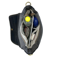 Domelo Messenger Tasche aus Canvas und Leder. Crossover mit Hirsch Motiv