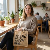 Domelo Jute Einkaufskorb, Vegane Einkaufstasche. Kleine Damenhandtasche