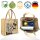 Domelo Jute Einkaufskorb, Vegane Einkaufstasche. Kleine Damen Handtasche