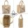 Domelo Jute Einkaufskorb, Vegane Einkaufstasche. Kleine Damenhandtasche mit Katze Motiv