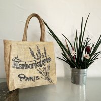 Domelo Jute Einkaufskorb, Vegane Einkaufstasche. Kleine Damenhandtasche