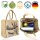 Domelo Jute Einkaufskorb, Vegane Einkaufstasche. Kleine Damenhandtasche