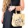 Domelo Jute Trachten Einkaufskorb, 100 % Vegane Einkaufstasche. Kleine Damenhandtasche