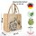 Domelo Jute Trachten Einkaufskorb, 100 % Vegane Einkaufstasche. Kleine Damenhandtasche