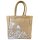 Domelo Jute Einkaufskorb, Vegane Einkaufstasche. Kleine Damenhandtasche