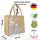 Domelo Jute Einkaufskorb, Vegane Einkaufstasche. Kleine Damenhandtasche