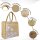 Domelo Jute Einkaufskorb, Vegane Einkaufstasche. Kleine Damenhandtasche