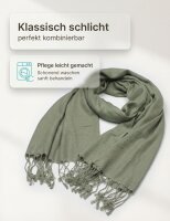 Winterschal hellgrau aus Rayon