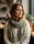 Winterschal hellgrau aus Rayon