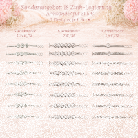 18 Armbänder für Chunks Druckknöpfe – 3 Designs