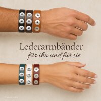 30 Lederarmbänder für Chunks. 6 Farben 3 Größen, Platz für 3 Nuggets