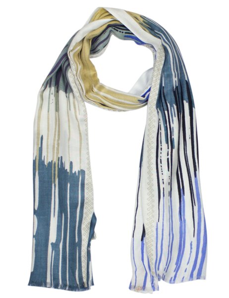 Sunsa Winter Winterschal,Streifen Design Stola Halstuch aus Viskose