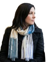 Sunsa Winter  Winterschal ,Streifen Design Stola Halstuch aus Viskose