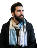 Sunsa Winter Winterschal,Streifen Design Stola Halstuch aus Viskose