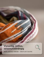 Sunsa Winter Winterschal,Streifen Design Stola Halstuch aus Viskose