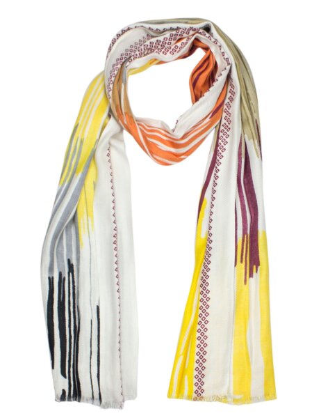 Sunsa Winter Winterschal,Streifen Design Stola Halstuch aus Viskose