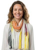 Sunsa Winter Winterschal,Streifen Design Stola Halstuch aus Viskose